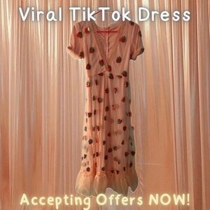 TikTok Viral Strawberry 🍓 Dress 🎀🥺